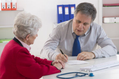 doctor checking up his patient